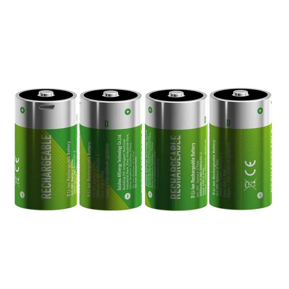 Lithium Ion D Cell Rechargeable